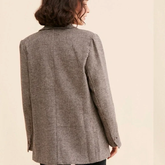 Astr the Label Pauline Houndstooth BlazerSize Large